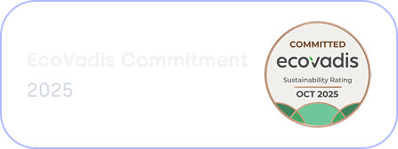 EcoVadis Commitment 2025 Sustainability Rating badge