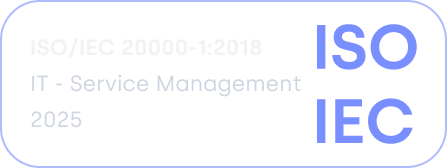 ISO/IEC 20000-1:2018 IT Service Management certification badge