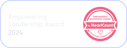 Empowering Leadership Award 2024 by HeartCount badge