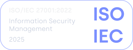 ISO/IEC 27001:2022 Information Security Management certification badge